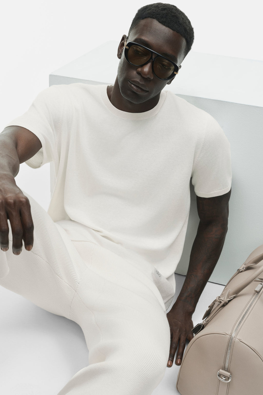 Cashmere Blend Ever Soft Short Sleeve Crew - Ivory