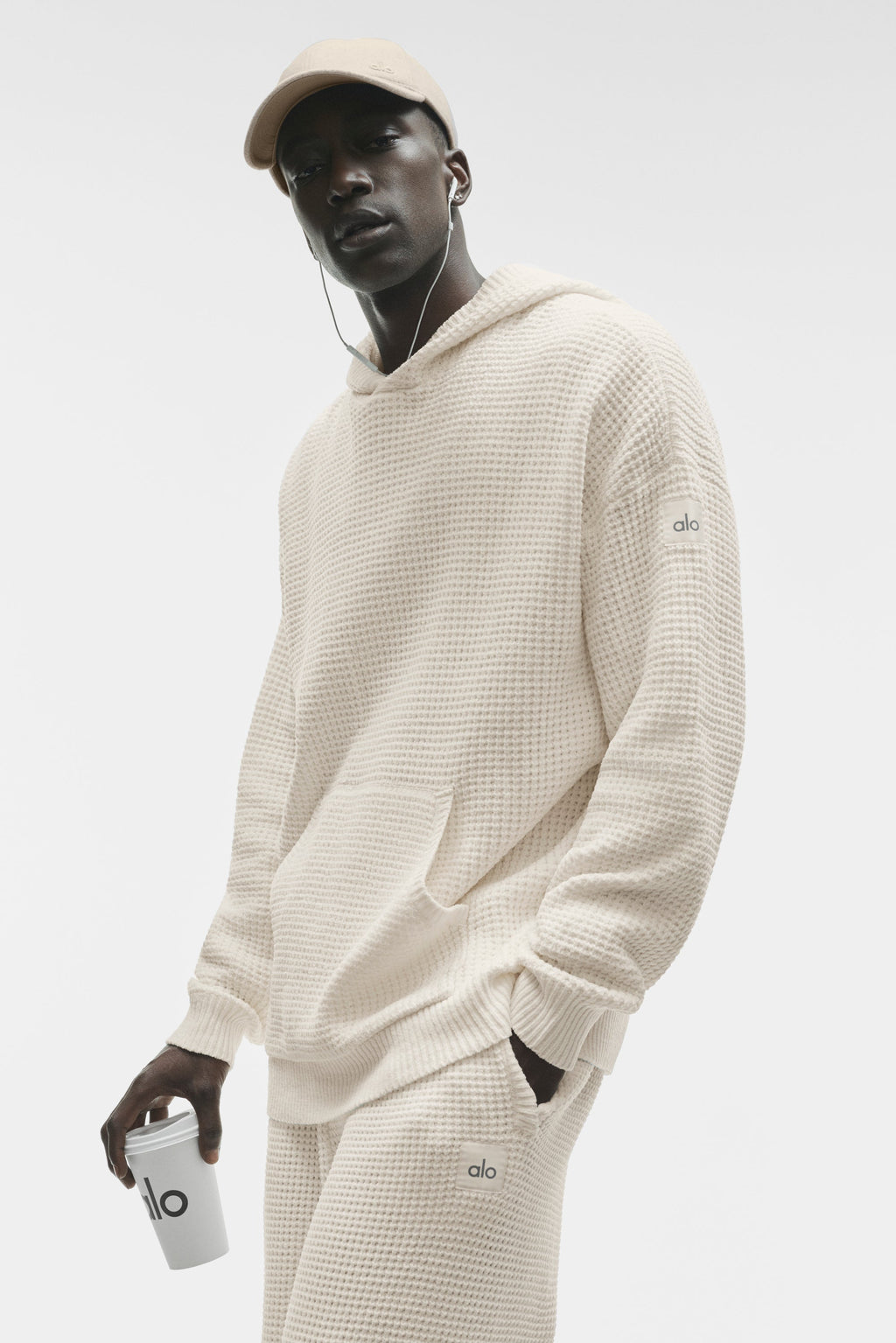 Waffle Chenille Edition Hoodie - Ivory