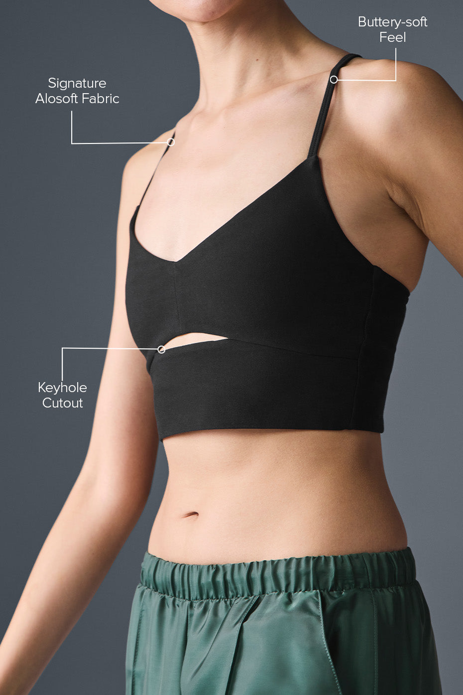 Alosoft Highlight Bra - Black