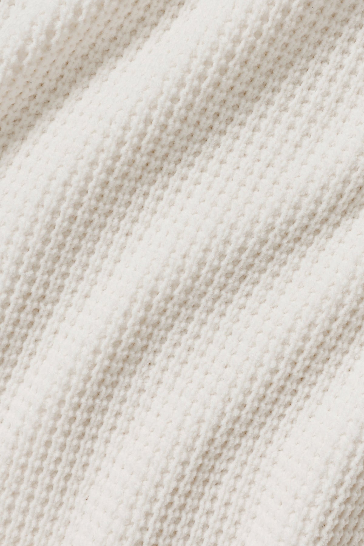 Waffle Chenille Edition Hoodie - Ivory