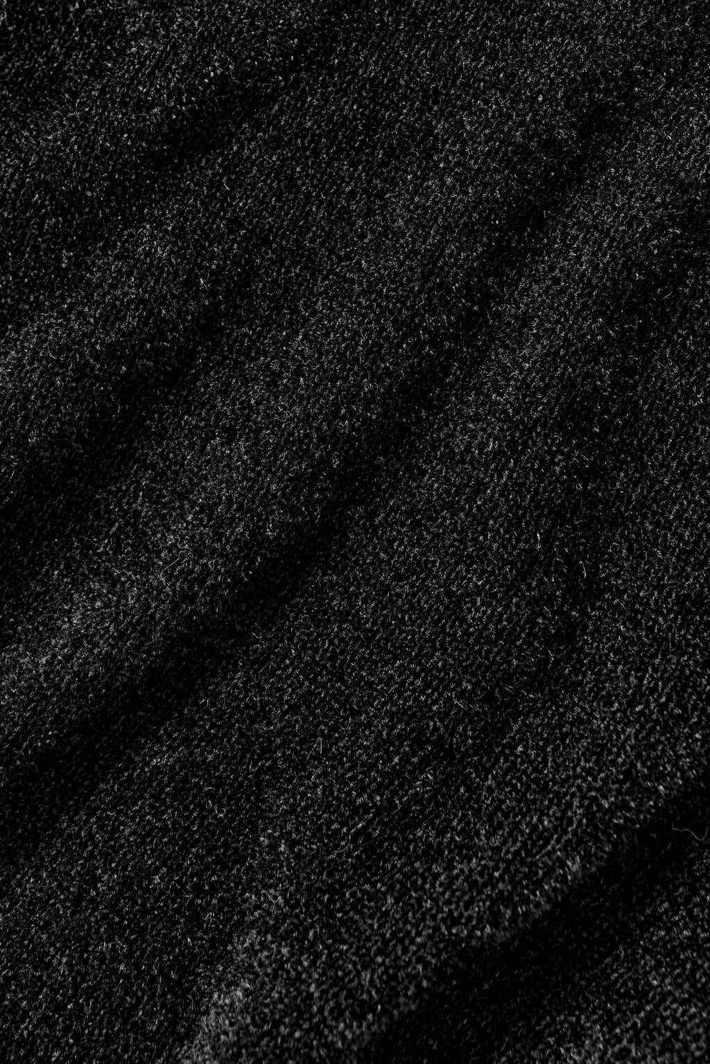 Micro Chenille High-Waist Straight Leg Pant - Black