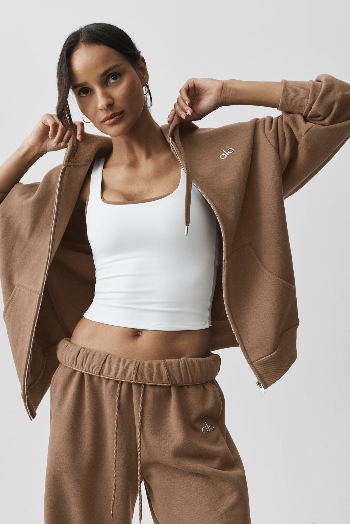 Accolade Full Zip Hoodie - Java Brown