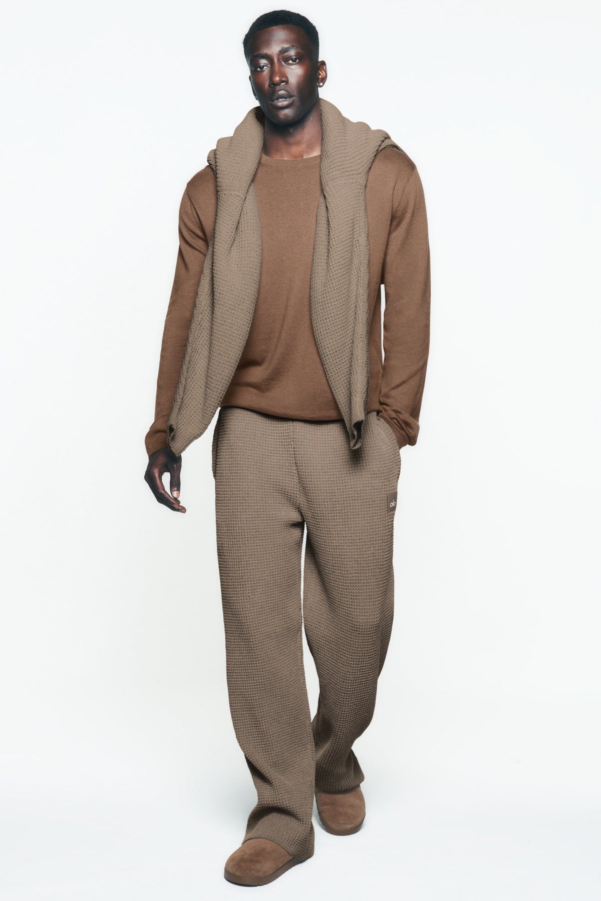Waffle Chenille Edition Straight Leg Pant - Gravel