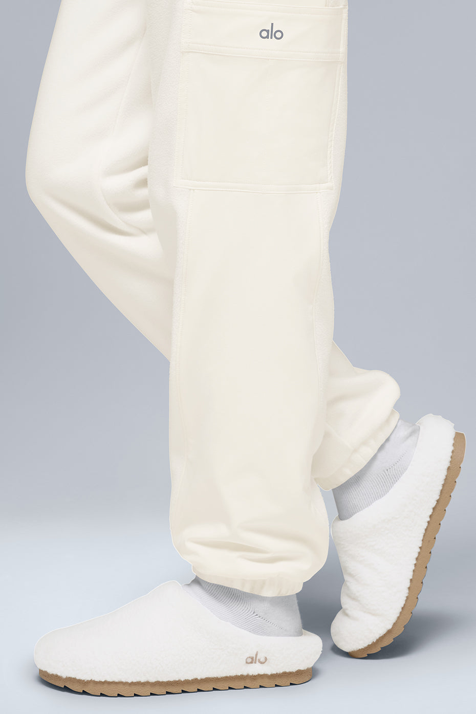 Polar Fleece Wintry Mix Pant - Ivory