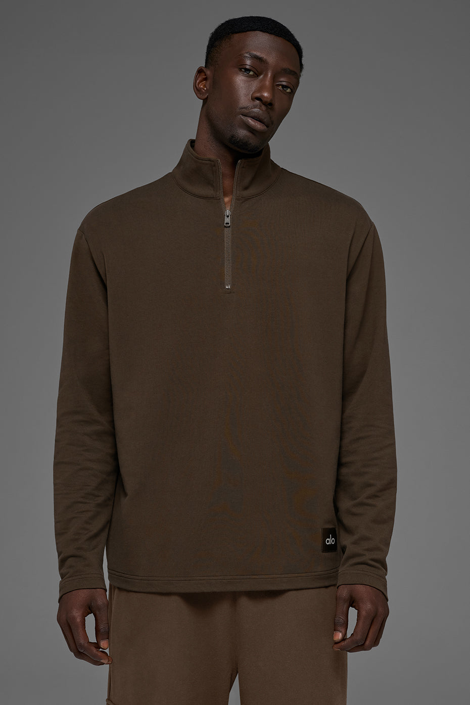 Double Take Long Sleeve 1/4 Zip - Espresso